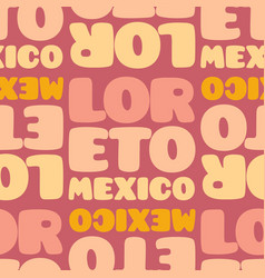 Loreto Mexico Seamless Pattern