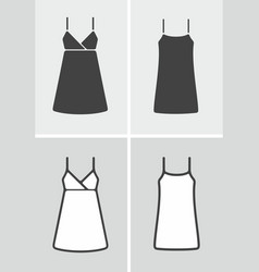 Womens Strap Mini Dress Icon