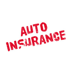 Auto Insurance Rubber Stamp