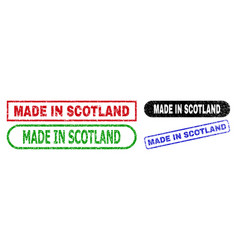 Made In Scotland Rectangle Seals Using Grunge