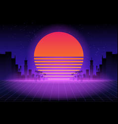 Retro Future 80s Style Sci-fi Wallpaper