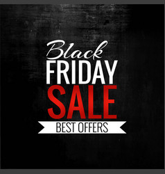 Simple Black Background Black Friday Design