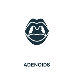 Adenoids Icon Monochrome Simple Allergy Icon