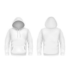 Hoodie Sweatshirt White 3d Realistic Mockup