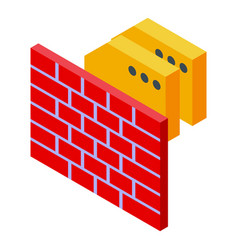 Firewall Data Icon Isometric Privacy