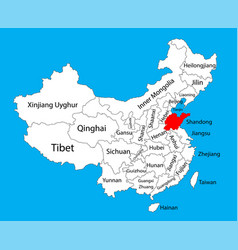 Shandong Province Map China Map