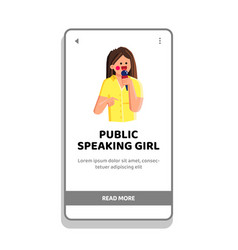 Speech Public Speaking Girl