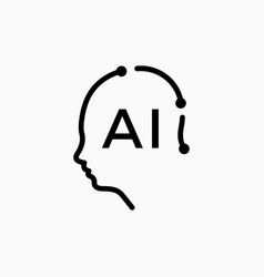 Ai Human Intelligence Head Think Logo Icon