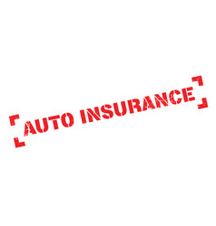 Auto Insurance Rubber Stamp