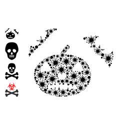 Covid Halloween Mosaic Icon And Additional Icons