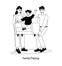 Family Playing