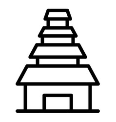 Jakarta House Tower Icon Outline City