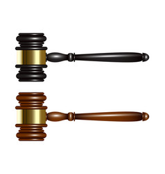 Wooden Judge Or Auction Gavel Set