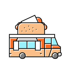 Food Truck Shop Color Icon