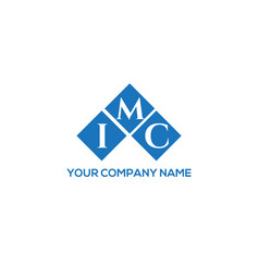 Imc Letter Logo Design On White Background