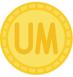 Mauritanian Ouguiya Coin Icon Currency