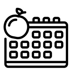 Diet Norm Icon Outline Food