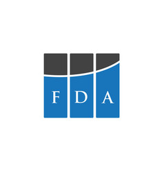 Fda Letter Logo Design On White Background