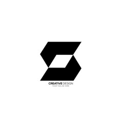 Letter S Modern Unique Shape Abstract Logo Concept