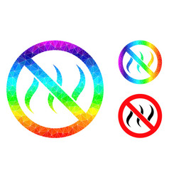 Lowpoly No Smell Icon With Spectrum