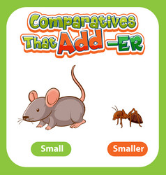 Comparative Adjectives For Word Small