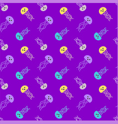 Jellyfish Pattern Purple