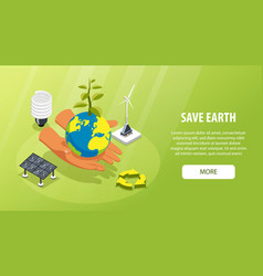 Save Earth Horizontal Banner