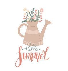 Slogan Hello Summer Vertical Card