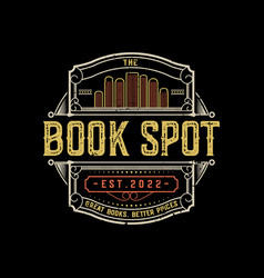 Book Spot Logo Design Template