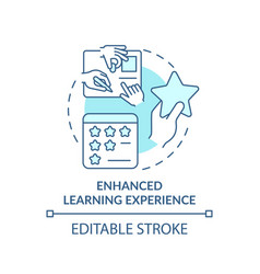 Enhanced Learning Experience Turquoise Concept