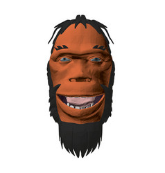 Low Poly Head A Neanderthal Man Polygonal Head