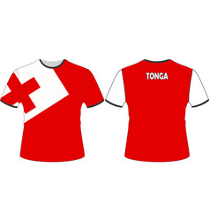 T Shirts Design With Tonga Flag