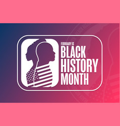 February Is Black History Month Holiday Concept