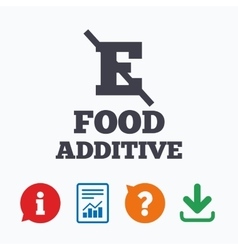 Food Additive Sign Icon Without E Symbol