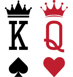 King And Queen Cards Suits Playing Cards Deck