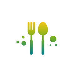 Simple Food Spoon And Fork Logo Template