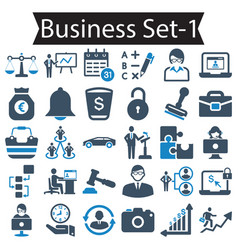 Business Set 1 Blue Series Icon