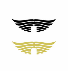 Eagle Angel And Demon Wing Logo And Icon