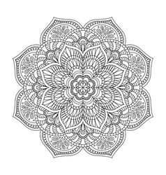 Royal Vintage Ethnic Mandala Line Art