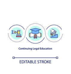 Continuing Legal Education Concept Icon