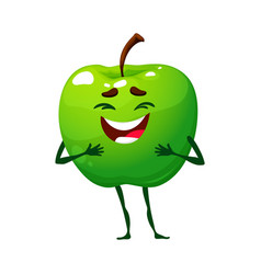 Green Apple Cartoon Keto Diet Food Character