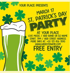 Saint Patricks Day Party Poster Flyer Design