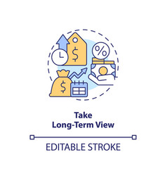 Take Long Term View Concept Icon