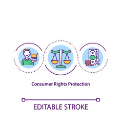 Consumer Right Protection Concept Icon