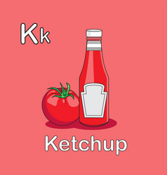 Ketchup Flashcard Alphabet