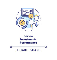 Review Investments Performance Concept Icon