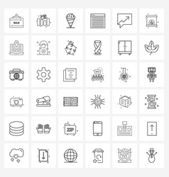 Set 36 Simple Line Icons Talk Chat Ice Ux