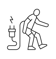 Fatigue Person Patient Line Icon