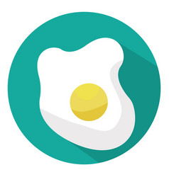 Fried Egg On A White Background