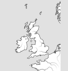 Map The English Lands Uk Great Britain